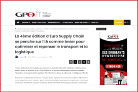 La 4ème édition d’Euro Supply Chain se penche sur l’IA comme levier pour optimiser et repenser le transport et la logistique
