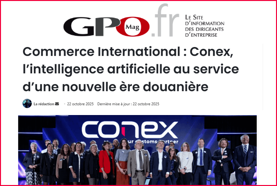Commerce International : Conex, l’intelligence artificielle au service d’une nouvelle ère douanière