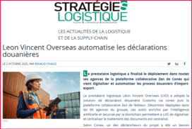 Leon Vincent Overseas automatise les déclarations douanières