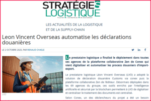 Leon Vincent Overseas automatise les déclarations douanières
